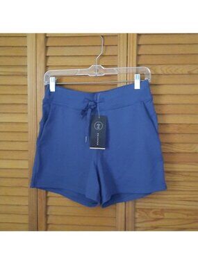Lavento NWT  Denim Blue Womens Lightweight 5" Active Workout Running  Shorts 6